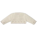 Paz Rodriguez - Baby Girl Knit Newborn Cardigan Pio Pio, Mist Pink/Cream Image 2