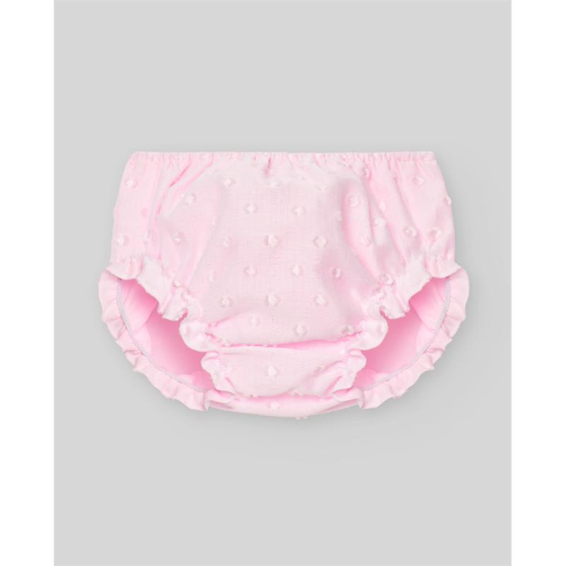 Paz Rodriguez - Baby Girl Set Woven Newborn Dress + Bloomers Linda, Chalk Pink Image 3