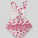 Paz Rodriguez - Baby Girl Woven Romper Amorodos, Strawberry Image 2