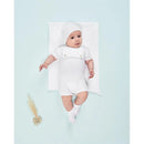 Paz Rodriguez - Baby Knit Newborn Romper Lino, White Image 3
