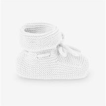 Paz Rodriguez - Baby Neutral Knit Booties Esencial, White Image 3