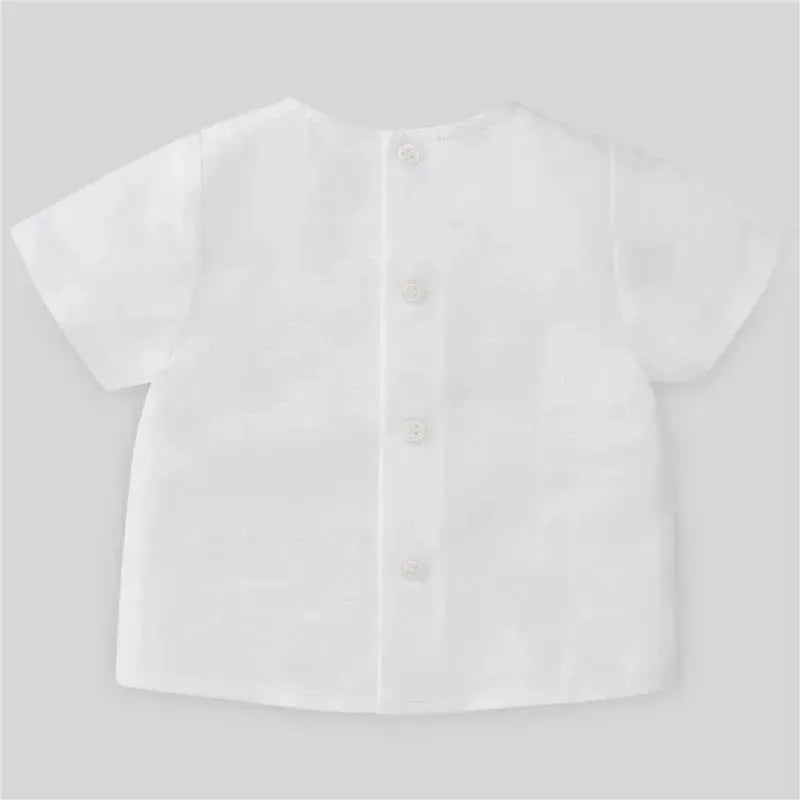 Paz Rodriguez - Baby Woven Blouse Luar, White/Grey Image 2