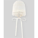 Paz Rodriguez - Knit Newborn Bonnet Paz, Cream/Beige Image 1