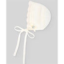 Paz Rodriguez - Knit Newborn Bonnet Paz, Cream/Beige Image 2