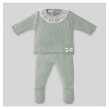 Paz Rodriguez - Baby Take Me Home Set Knit Sweater + Leggings Eira, Mint Green Image 1