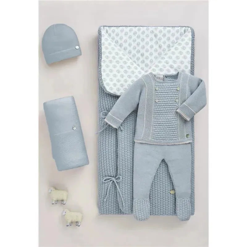 Paz Rodriguez - Take Me Home Set Knit Sweater & Leggings Soño, Blue Fog/Linen Image 1