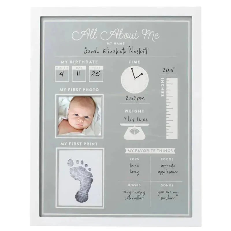 Pearhead - All About Me Baby's First Year Frame & Clean Touch Ink Pad Image 1