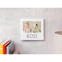 Pearhead - Baby and Friend Besties Frame, White 4x6 Image 3