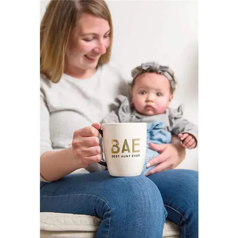 Pearhead - Bae Best Aunt Ever Ceramic Mug Image 3