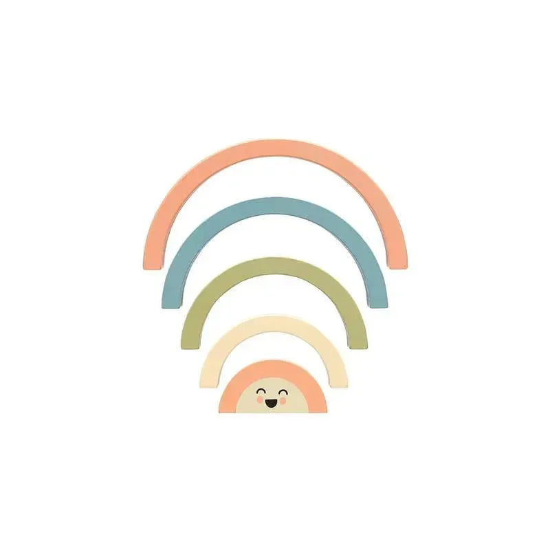 Pearhead - Pearhead Wooden Rainbow Stacking Toy, Baby and Toddler Montessori Toy Ages 1+ Years Image 4