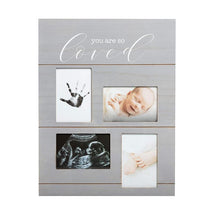 Pearhead - So Loved Collage Frame And Clean-Touch Ink, Distressed Gray Image 1