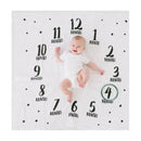 Pearhead - Watch Me Grow Milestone Blanket, Black & White Image 2