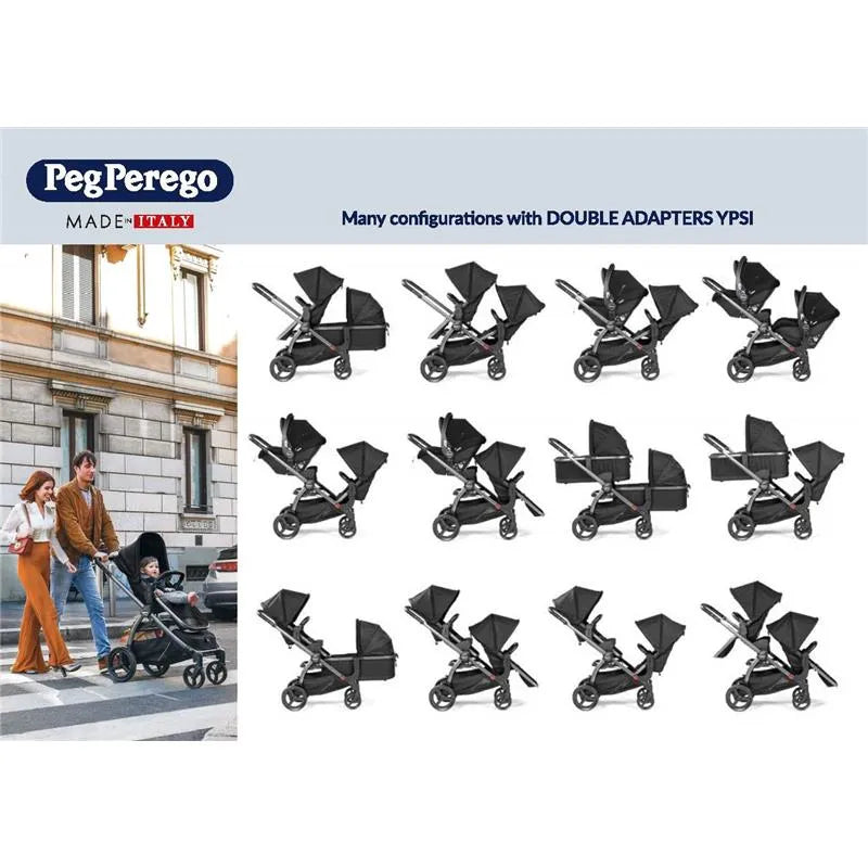 Peg-Perego Agio - Ypsi/Z4 Double Adapter Upper & Lower Adapters Image 14
