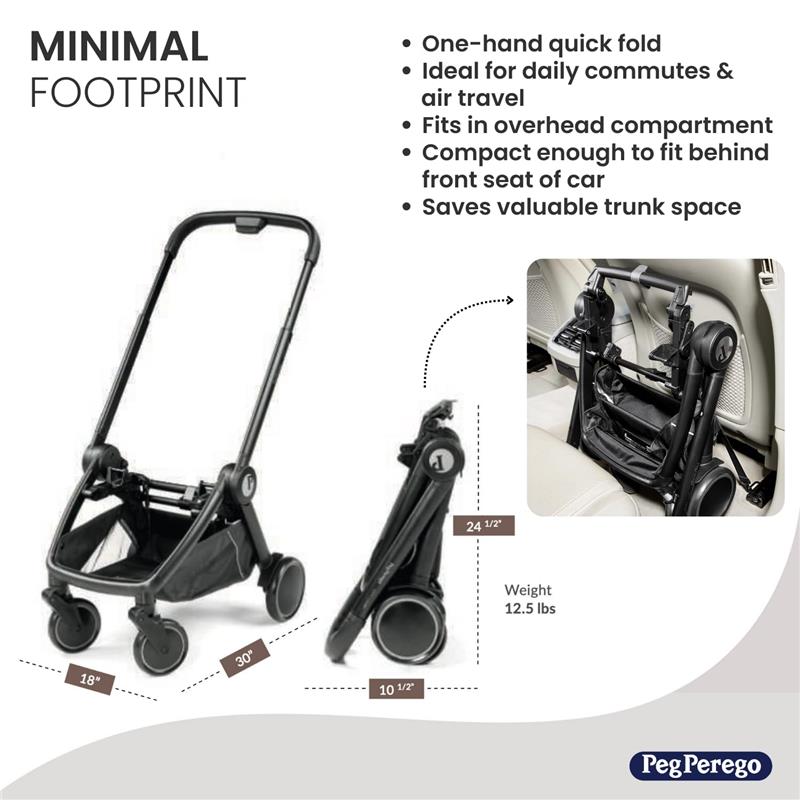 Peg Perego - City Loop Infant Car Seat & Stroller Combo with Primo Viaggio 4-35 Urban Mobility Infant Car Seat Image 2