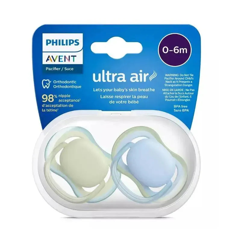 Phillips Avent - 2Pk Ultra Air Pacifier 0/6M, Mixed Case Image 3