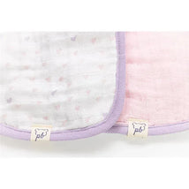 Piccolo Bambino 2pk Pink Muslin Bibs For Baby Girl Image 2