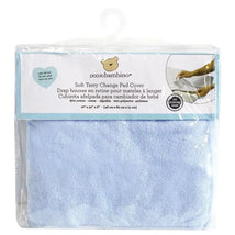 Piccolo Bambino Soft Terry Change Pad Cover, Blue Image 1