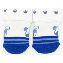Piero Liventi Blue & White Dog Baby Boy Socks  Image 1
