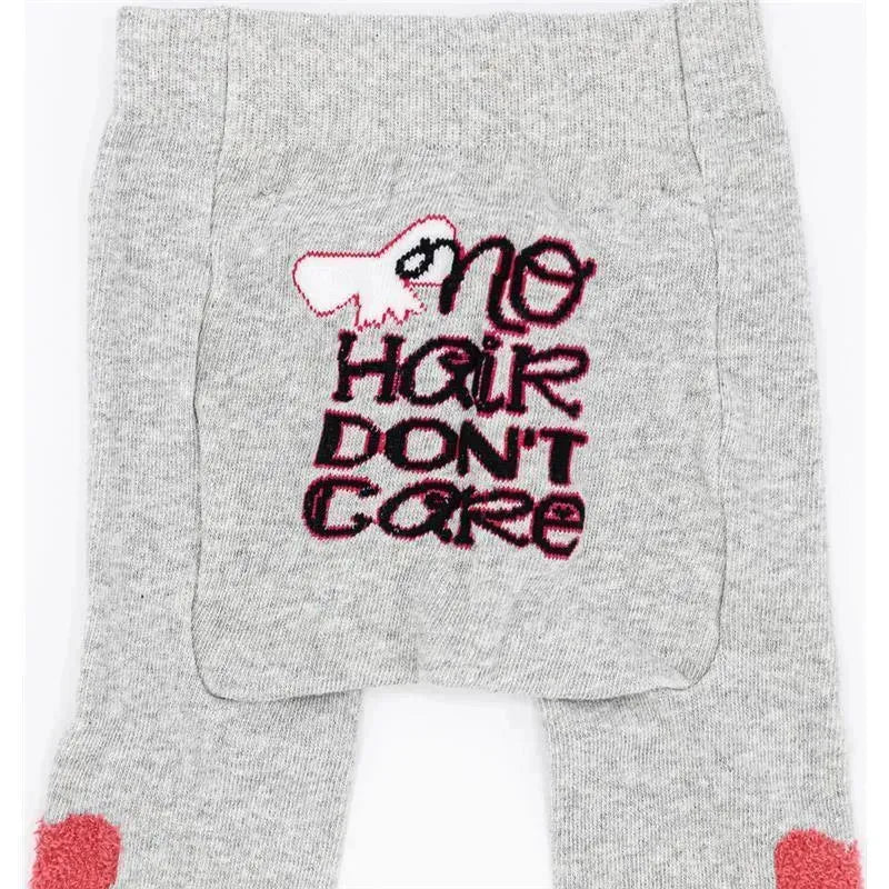 Piero Liventi Grey No Hair Don't Care Baby Girl Leggings.