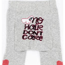 Piero Liventi Grey No Hair Don't Care Baby Girl Leggings.