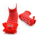Piero Liventi Rattle Sock, Red Crabby, 1-Pair Image 1