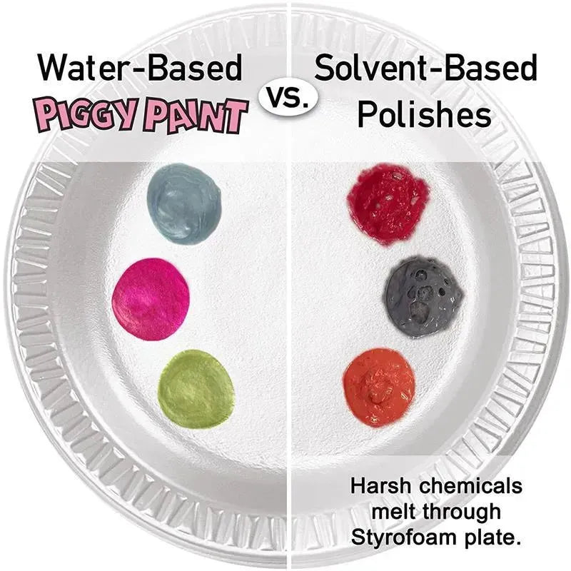 Piggy Paint Gift Set Non-toxic Girls Nail Polish, Chemical Free, Toe-Tally Fancy Image 3
