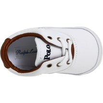 Polo Ralph Lauren Baby - Basic Vaughn White Canvas Sneaker Image 3