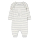 Polo Ralph Lauren Baby - Long Sleeve Organic Cotton Bear Sweater Coverall, Quartz Heather Image 1