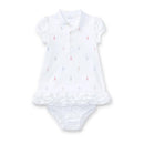 Polo Ralph Lauren Baby - Ruffled Polo Dress & Bloomer, White Image 1