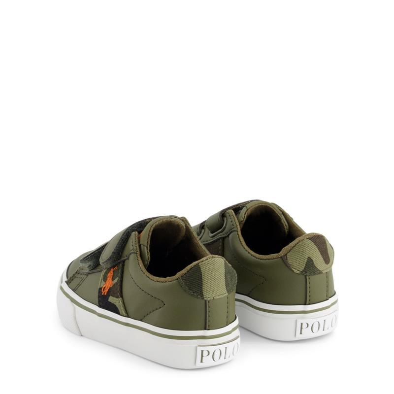 Polo Ralph Lauren Baby - Sayer EZ Branded Sneakers Olive Tumbled, Camouflage Image 4