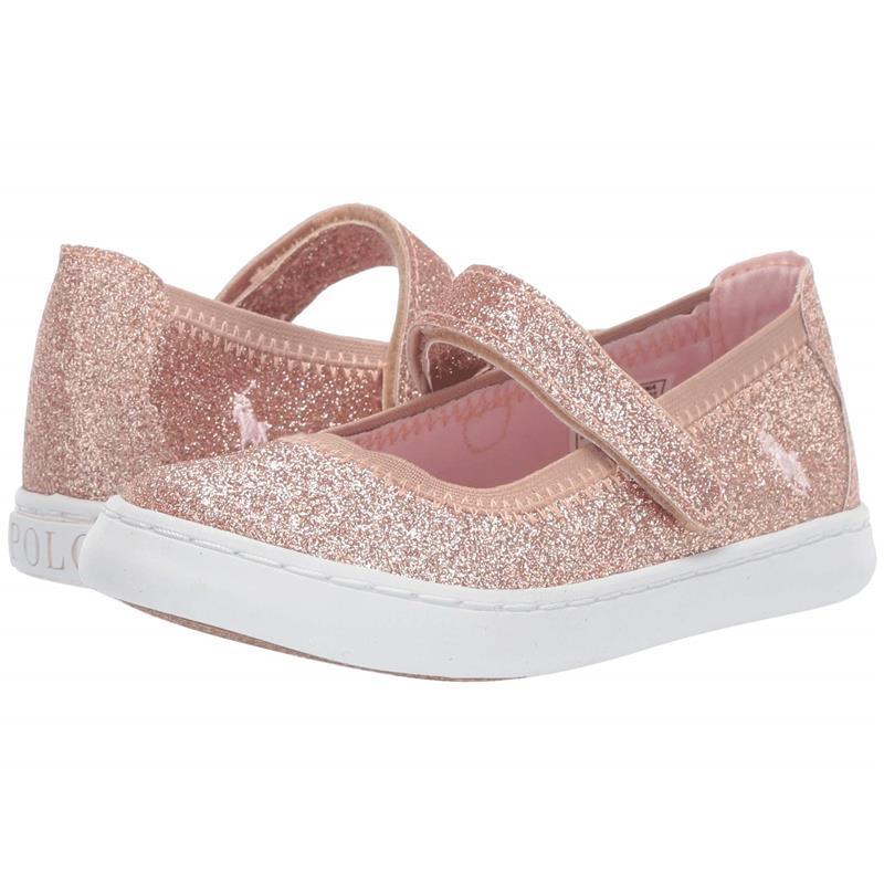 Polo Ralph Lauren - Leyah Mary Jane Shoes, Rose Glitter Image 1