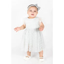 Popatu - Baby Girls Sage Green Stars Tulle Dress Image 2