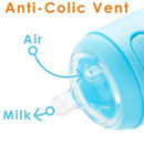 Popyum - 3Pk Anti-Colic Formula Making Baby Bottle 5 Oz, Sky Blue Image 5