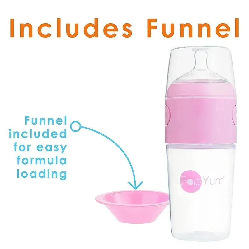 Popyum - 3Pk Anti-Colic Formula Making Baby Bottle 9 Oz, Pastel Purple Image 3