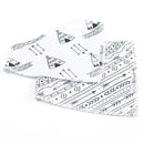 Primo Passi - 2Pk White/Black Arrows Bandana Bib Image 2