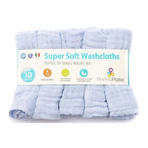 Primo Passi Baby Washcloths, Blue Image 1