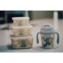 Primo Passi - Bamboo Fiber Kids Food Containers Set Of 3 - Little Elephant Image 2