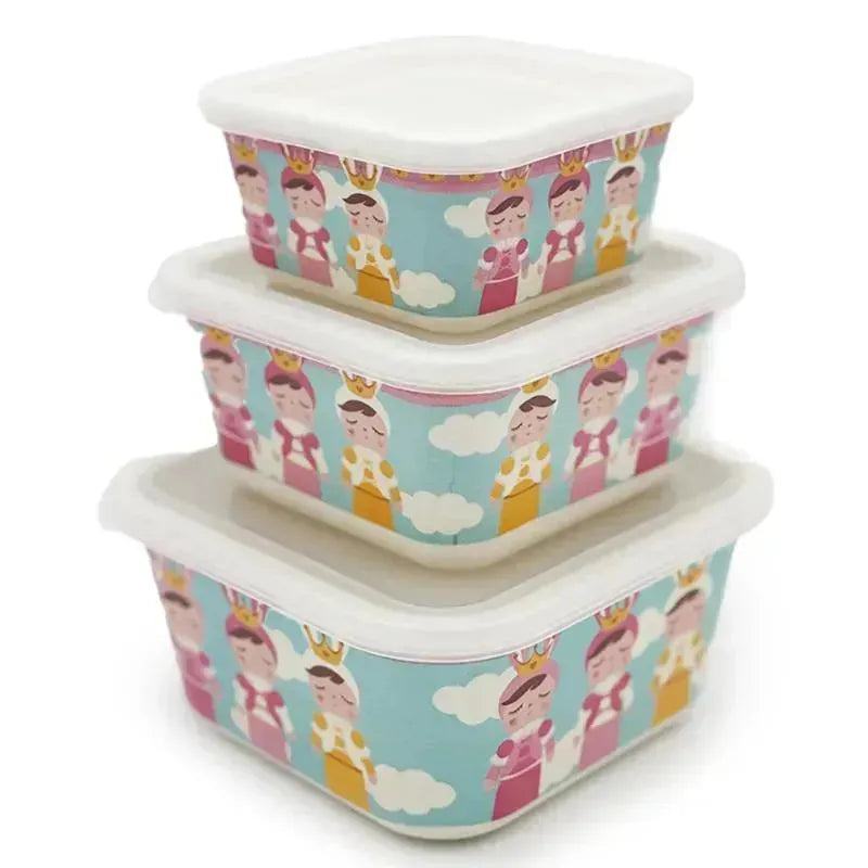 Primo Passi - Bamboo Fiber Kids Food Containers Set Of 3 - Metoo Image 1