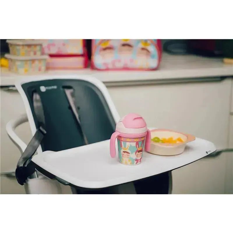 Primo Passi - Bamboo Fiber Kids Super Combo - Divided Square Plate, Square Bowl, Fork&Spoon, And 3 Food Container With Lids - Metoo Image 4