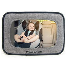 Good Gear Tweed - Espejo de bebé para asiento de automóvil orientado hacia  atrás para bebé, vista ancha para asiento de automóvil, reposacabezas y