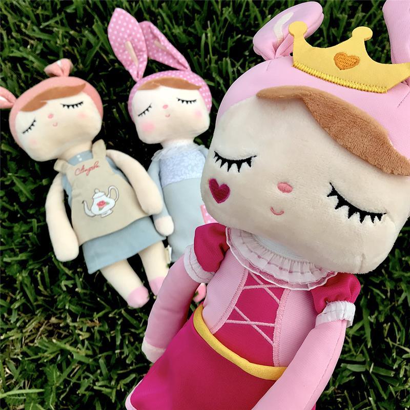 Primo Passi Exclusive Metoo Doll Plush Angela, Bunny Doll | Baby Plush Doll, Princess Pink Image 6