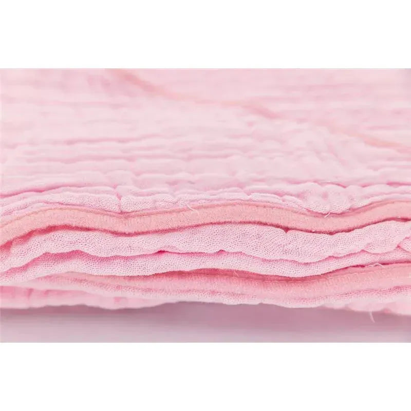 Primo Passi - Baby Hooded Muslin Towel, Light Pink Image 5