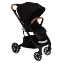 Primo Passi - Icon Stroller, Newborn to Toddler with Reversible Seat & Compact Fold, All Black Image 1