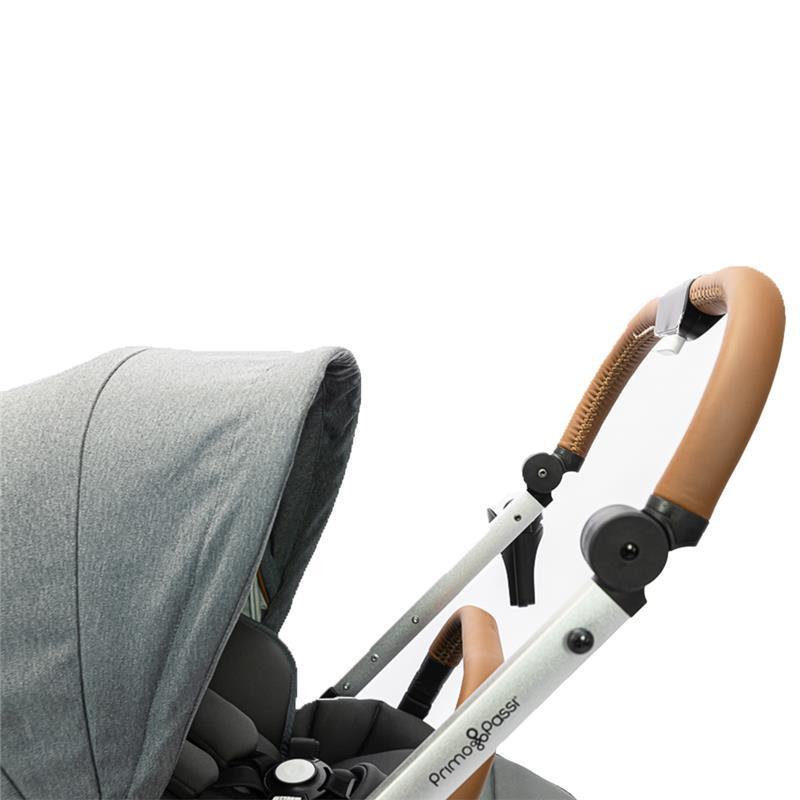 Primo Passi - Icon Stroller, Newborn to Toddler with Reversible Seat & Compact Fold, Gray Melange Image 9