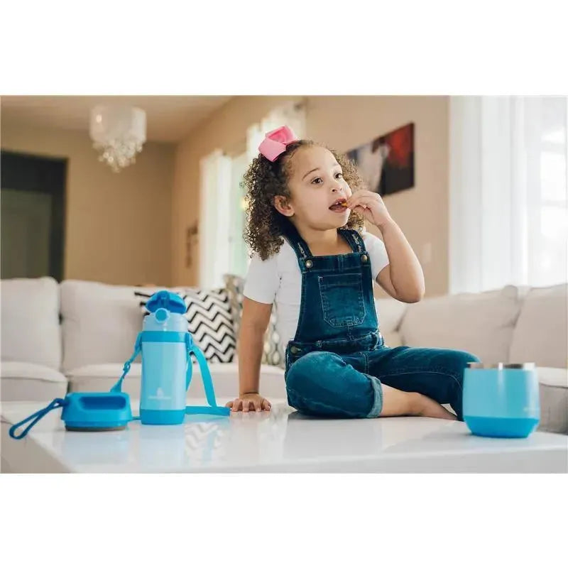 Primo Passi - Baby Insulated Food Jar, 12 oz/350ml, Blue Image 6