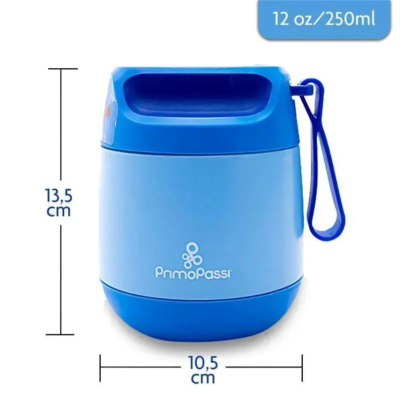 Primo Passi - Baby Insulated Food Jar, 12 oz/350ml, Blue Image 2