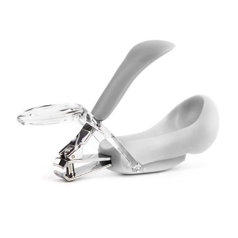 Primo Passi - Grey Baby Nail Clipper With Magnifier Image 1