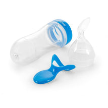 Primo Passi Silicone Baby Squeezy Spoon | Baby Squeeze Feeder | Squeeze Spoon, Blue Image 2