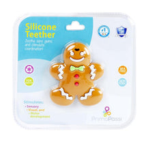 Primo Passi Silicone Baby Teether | Silicone Toy | Christmas Teether - Ginger Cookie Image 2