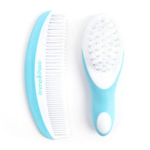 Primo Passi - Super Soft Blue Baby Comb & Brush Set Image 1